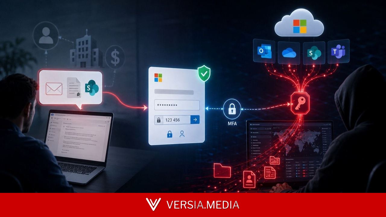 Novo golpe de phishing usa IA para roubar tokens do Microsoft 365