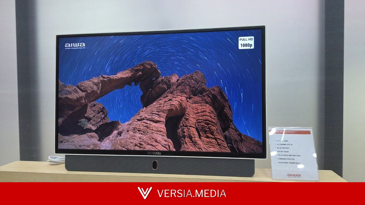 Aiwa lança TV com bateria no Brasil que pode ser levada para qualquer lugar